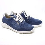 Solidus sneaker blauw suède 60003 K